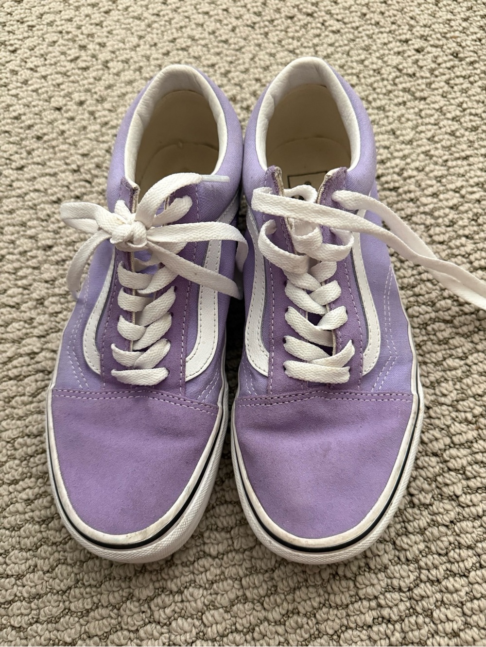 Lavender Purple Low-Top Vans